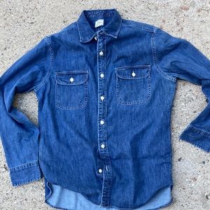 J.CREW Lightweight Denim Shirt - Dark Wash - Medium - NWT